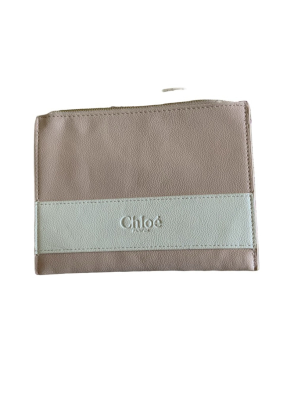 Chloé One Size Beige & Light Green Clutch Wristlet